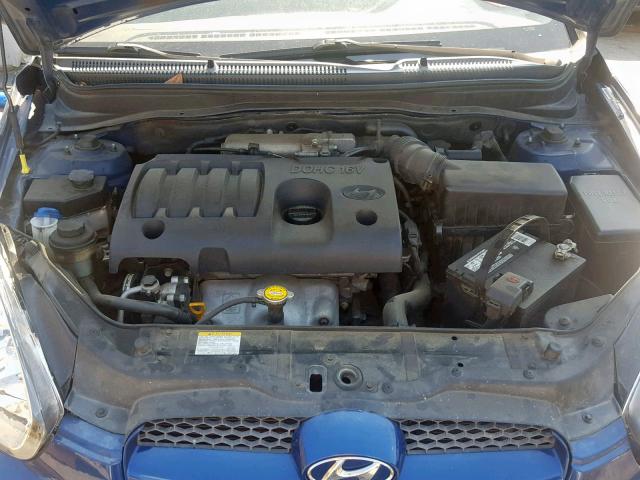 KMHCM36C19U109931 - 2009 HYUNDAI ACCENT GS BLUE photo 7