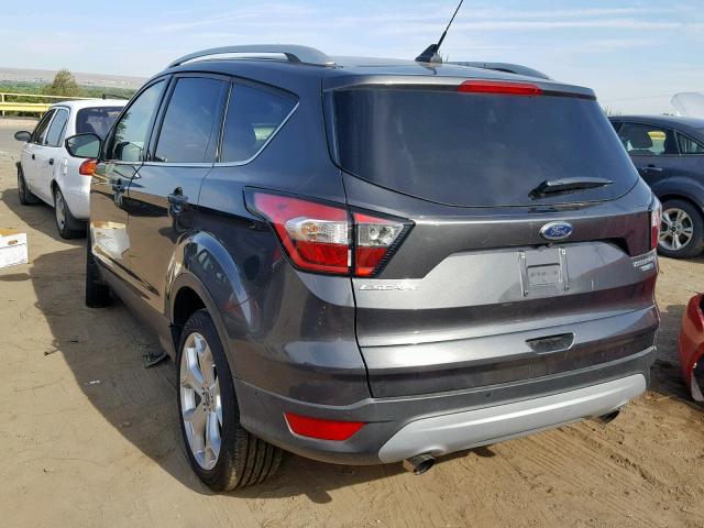 1FMCU9J96JUD44053 - 2018 FORD ESCAPE TIT GRAY photo 3