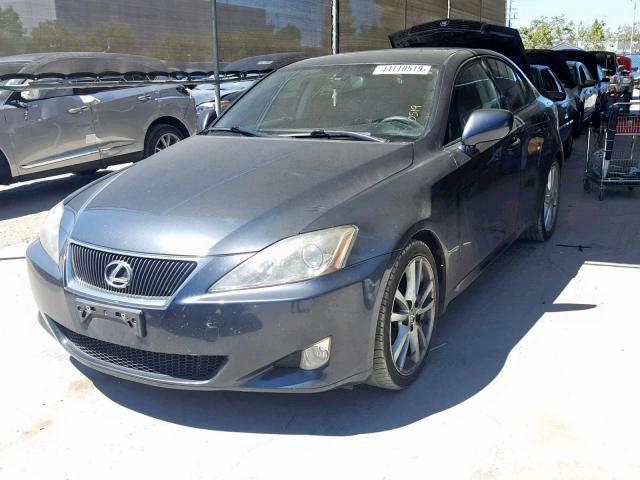 JTHBK262075035320 - 2007 LEXUS IS 250 CHARCOAL photo 2