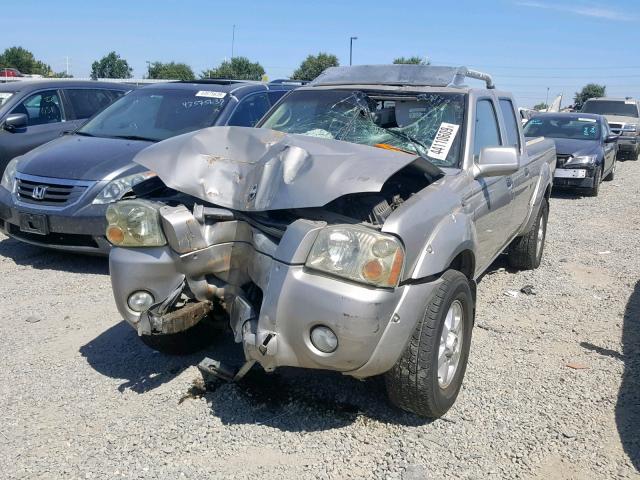 1N6ED29X93C405487 - 2003 NISSAN FRONTIER C GRAY photo 2