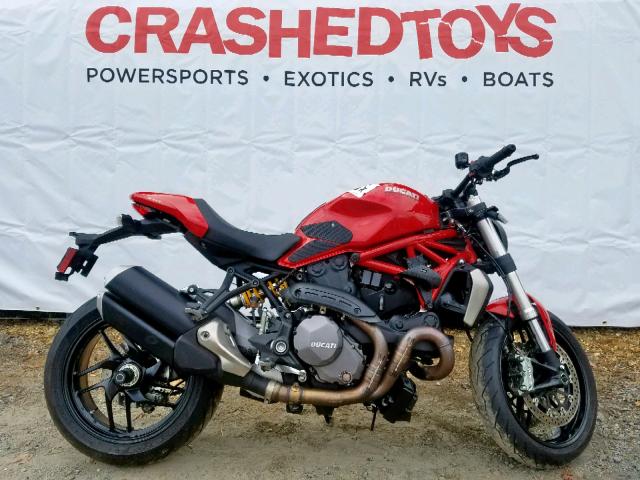 ZDMMACFW5HB023855 - 2017 DUCATI MONSTER 12 RED photo 1