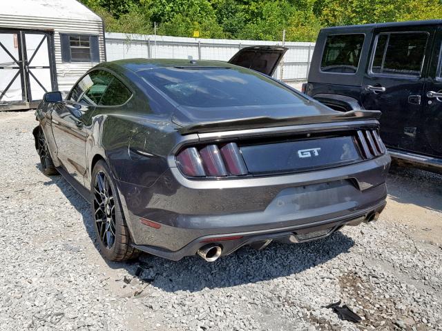 1FA6P8CF8F5395356 - 2015 FORD MUSTANG GT CHARCOAL photo 3