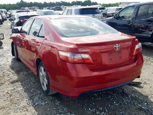 4T1BE46K27U052660 - 2007 TOYOTA CAMRY NEW RED photo 3