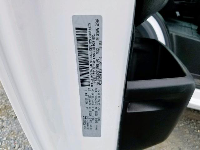 3C6TRVDG8JE118031 - 2018 RAM PROMASTER 白色 照片 10