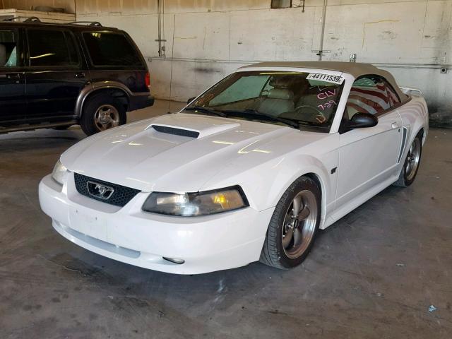 1FAFP45X03F313379 - 2003 FORD MUSTANG GT WHITE photo 2