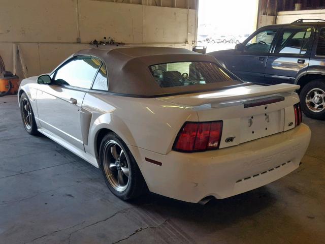 1FAFP45X03F313379 - 2003 FORD MUSTANG GT WHITE photo 3