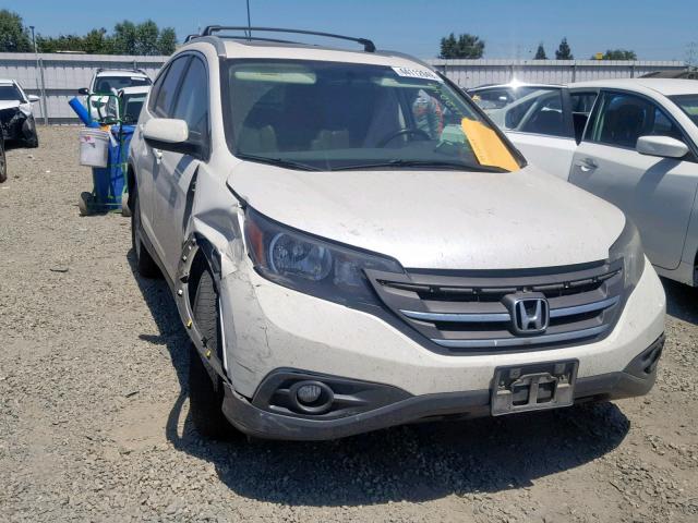 5J6RM4H78CL073120 - 2012 HONDA CR-V EXL WHITE photo 1