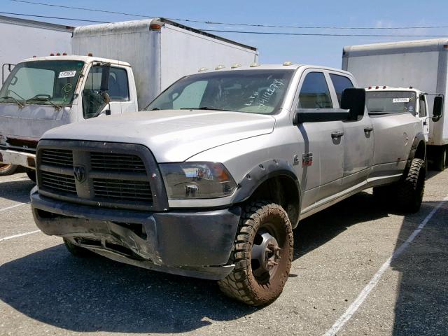 3C63DRGLXCG203071 - 2012 DODGE RAM 3500 S GRAY photo 2