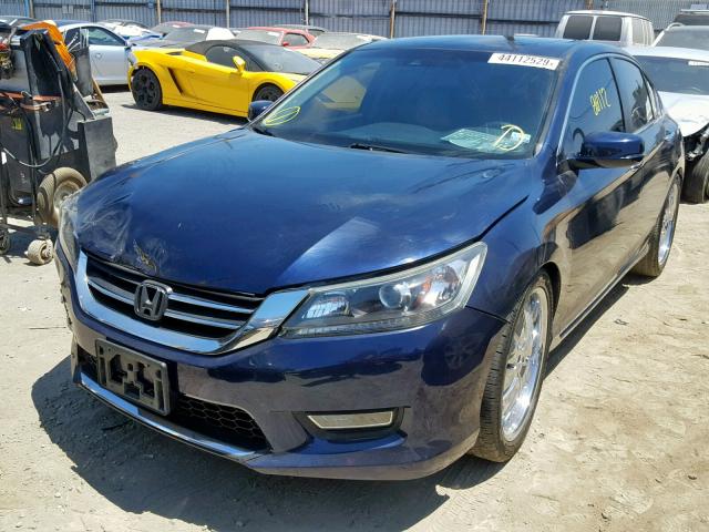 1HGCR2F88DA021059 - 2013 HONDA ACCORD EXL BLUE photo 2