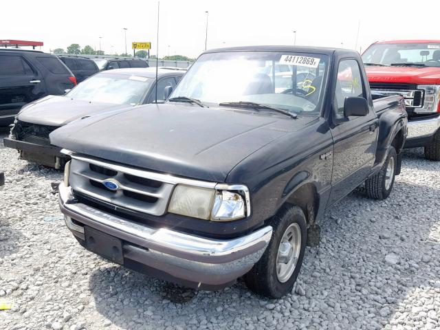 1FTCR10A3TPB14443 - 1996 FORD RANGER BLACK photo 2