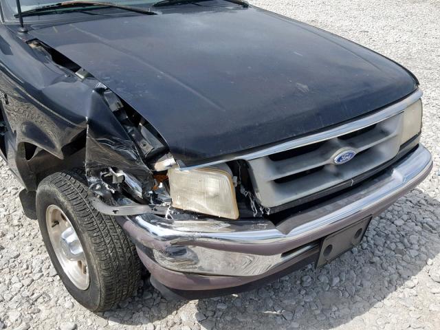 1FTCR10A3TPB14443 - 1996 FORD RANGER BLACK photo 9