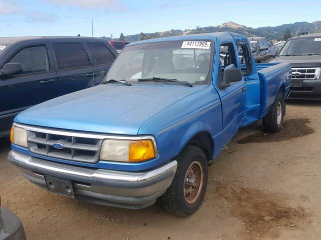 1FTCR14X6RPA42810 - 1994 FORD RANGER SUP BLUE photo 2