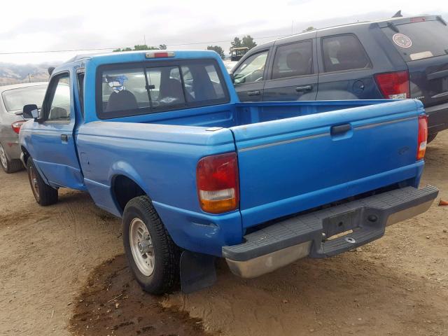 1FTCR14X6RPA42810 - 1994 FORD RANGER SUP BLUE photo 3