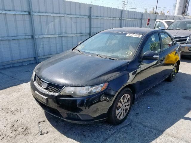 KNAFU4A24A5208874 - 2010 KIA FORTE EX BLACK photo 2