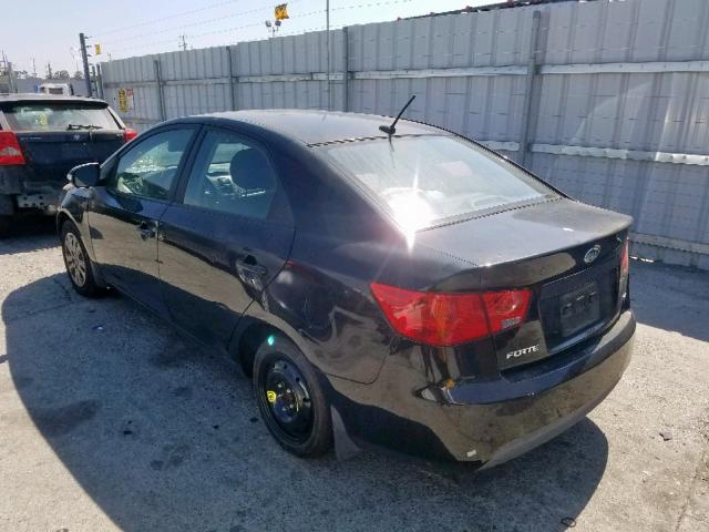 KNAFU4A24A5208874 - 2010 KIA FORTE EX BLACK photo 3