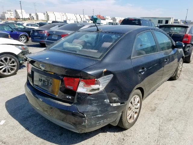 KNAFU4A24A5208874 - 2010 KIA FORTE EX BLACK photo 4