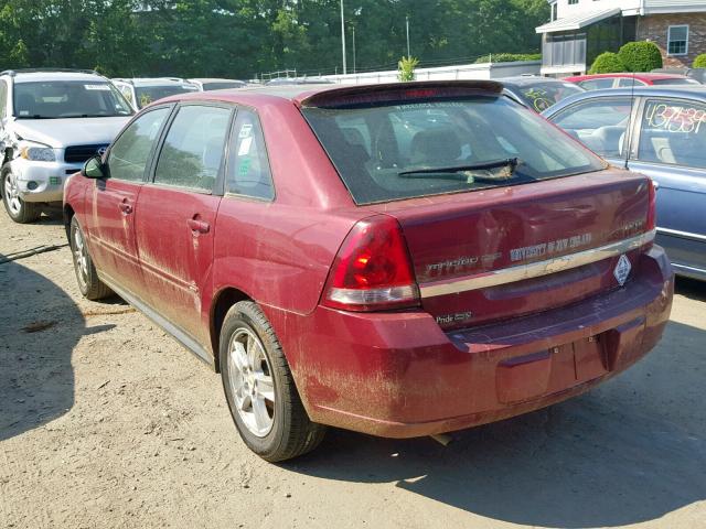 1G1ZT62855F118904 - 2005 CHEVROLET MALIBU MAX BURGUNDY photo 3