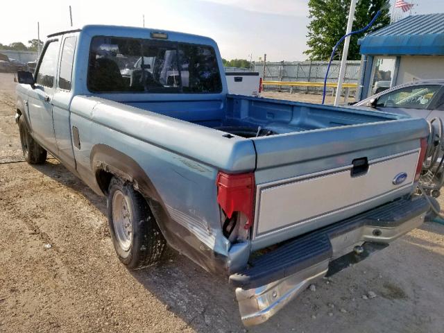 1FTCR14U9MPA41231 - 1991 FORD RANGER SUP BLUE photo 3