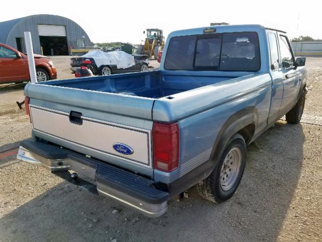 1FTCR14U9MPA41231 - 1991 FORD RANGER SUP BLUE photo 4