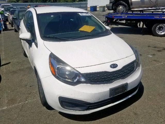 KNADM4A37F6437034 - 2015 KIA RIO LX WHITE photo 1