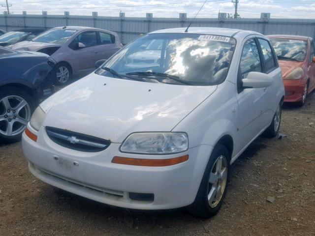 KL1TD66648B072746 - 2008 CHEVROLET AVEO BASE Ақ фото 2