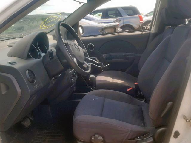 KL1TD66648B072746 - 2008 CHEVROLET AVEO BASE Ақ фото 5