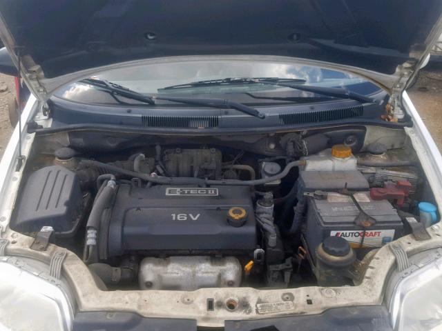 KL1TD66648B072746 - 2008 CHEVROLET AVEO BASE Ақ фото 7