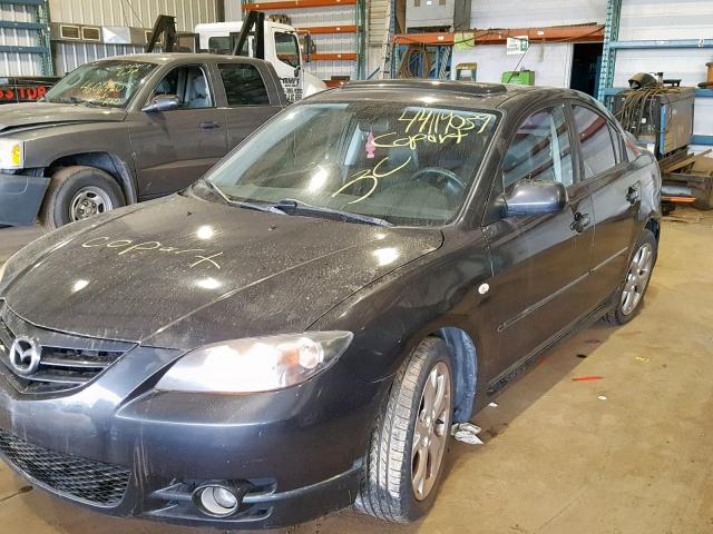 JM1BK123461425286 - 2006 MAZDA 3 S BLACK photo 2