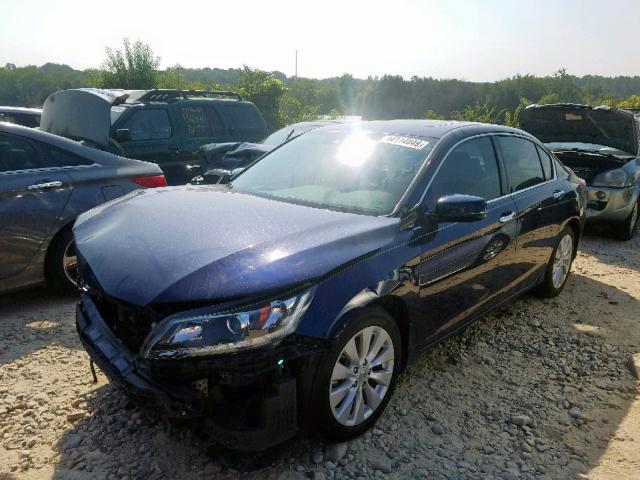 1HGCR3F88EA028214 - 2014 HONDA ACCORD EXL BLUE photo 2