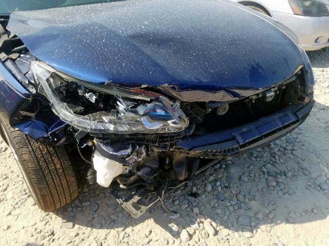 1HGCR3F88EA028214 - 2014 HONDA ACCORD EXL BLUE photo 9