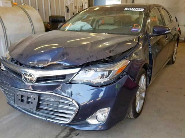 4T1BK1EB4EU117773 - 2014 TOYOTA AVALON BLUE photo 2