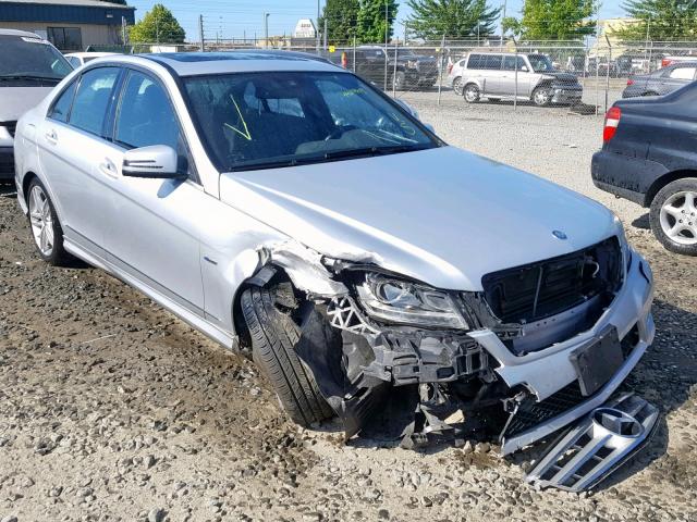 WDDGF4HB6CR225622 - 2012 MERCEDES-BENZ C 250 SILVER photo 1