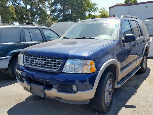 1FMDU74W35UB43033 - 2005 FORD EXPLORER E BLUE photo 2