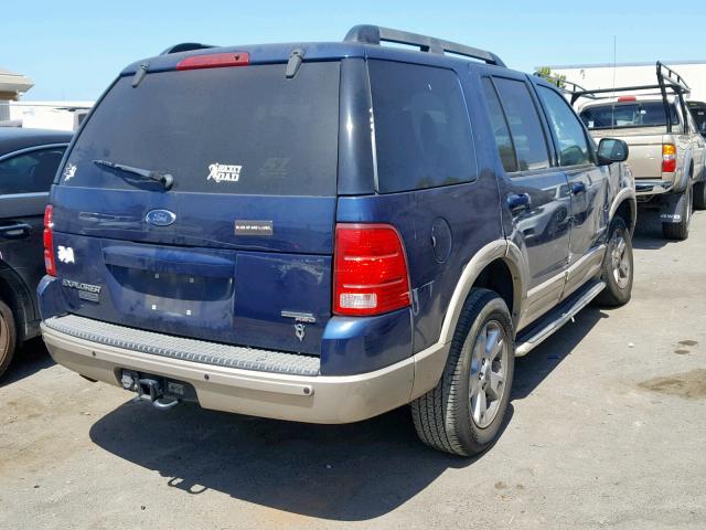 1FMDU74W35UB43033 - 2005 FORD EXPLORER E BLUE photo 4