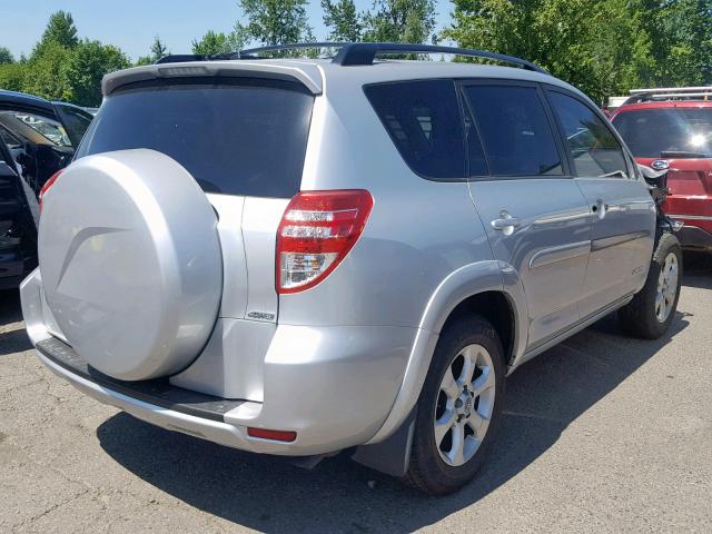 JTMBF31V89D000241 - 2009 TOYOTA RAV4 LIMIT SILVER photo 4