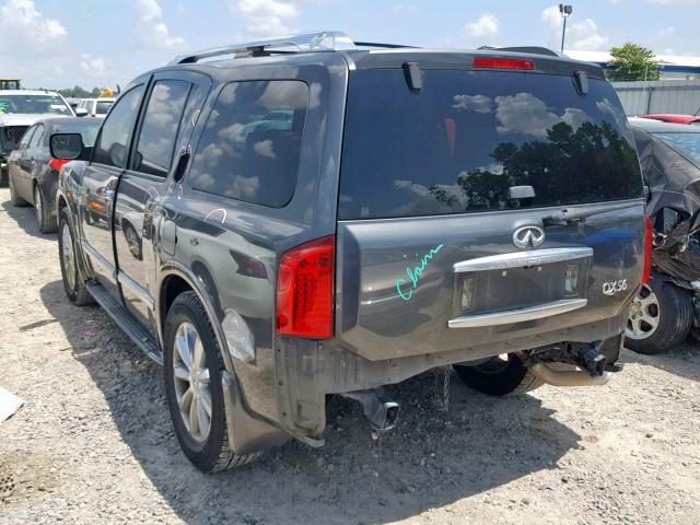 5N3AA08D18N908130 - 2008 INFINITI QX56 GRAY photo 3