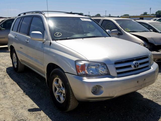 JTEDD21A450124977 - 2005 TOYOTA HIGHLANDER SILVER photo 1