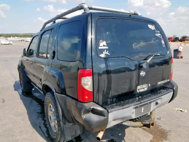 5N1ED28Y0YC546786 - 2000 NISSAN XTERRA XE BLACK photo 3