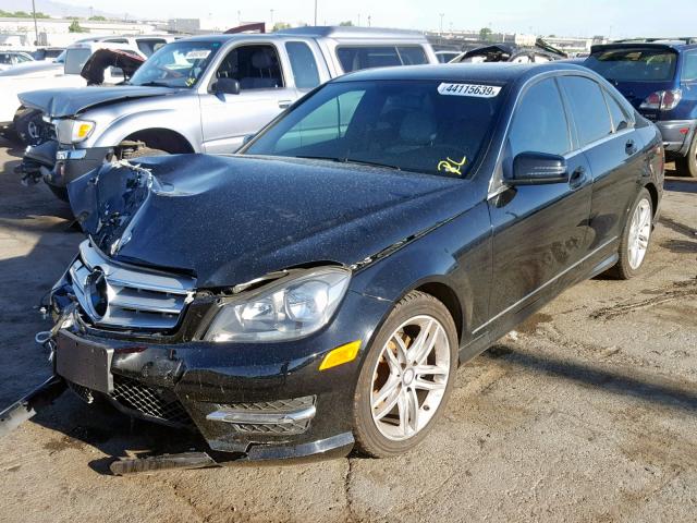 WDDGF4HB8DA816034 - 2013 MERCEDES-BENZ C 250 BLACK photo 2