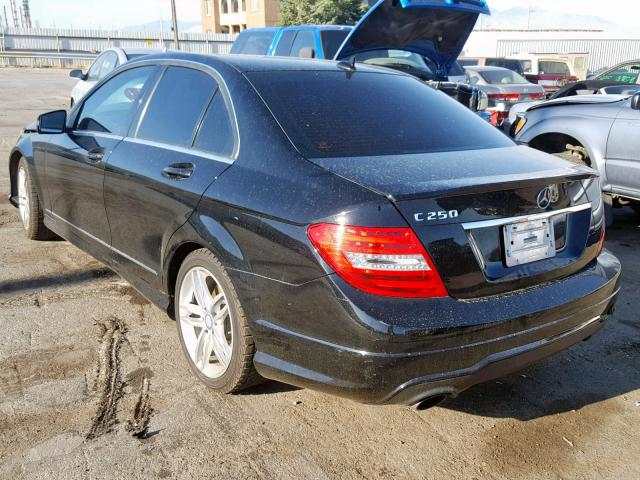 WDDGF4HB8DA816034 - 2013 MERCEDES-BENZ C 250 BLACK photo 3