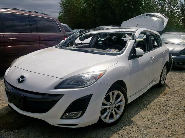 JM1BL1H6XA1289849 - 2010 MAZDA 3 S WHITE photo 2