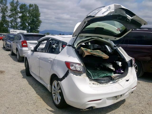 JM1BL1H6XA1289849 - 2010 MAZDA 3 S WHITE photo 3