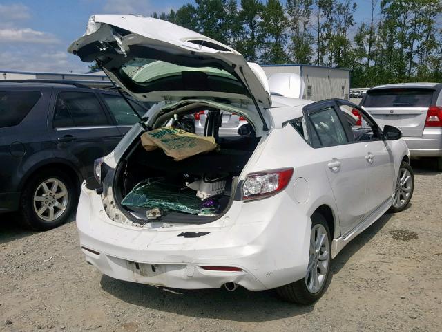 JM1BL1H6XA1289849 - 2010 MAZDA 3 S WHITE photo 4