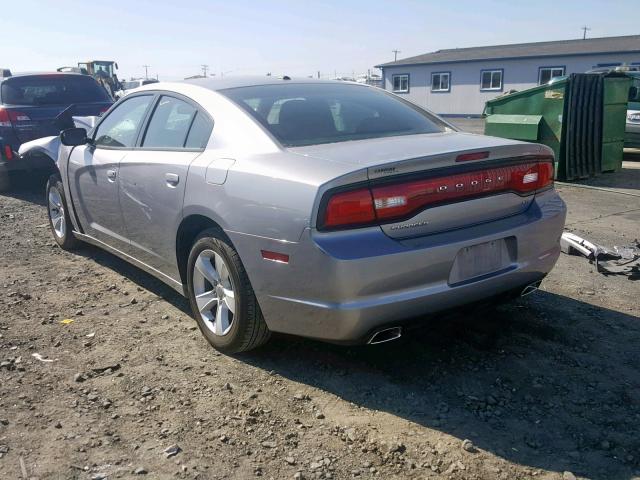 2C3CDXHGXEH262479 - 2014 DODGE CHARGER SX SILVER photo 3