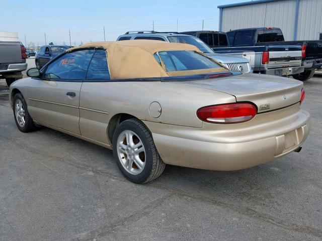 3C3EL45H8XT592073 - 1999 CHRYSLER SEBRING JX GOLD photo 3