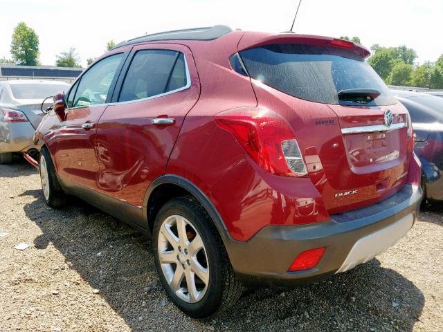 KL4CJCSB1FB221480 - 2015 BUICK ENCORE BURGUNDY photo 3