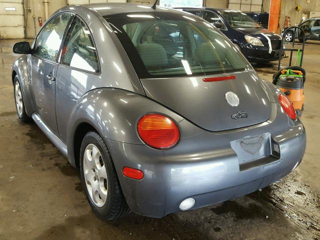 3VWCK21C73M414757 - 2003 VOLKSWAGEN NEW BEETLE GRAY photo 3