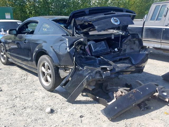 1ZVHT82H065170637 - 2006 FORD MUSTANG GT BLACK photo 3