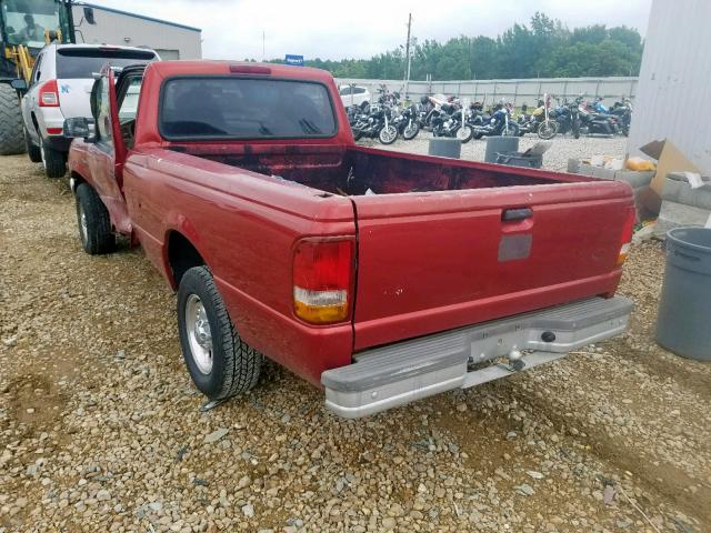 1FTCR10U4VUC70408 - 1997 FORD RANGER RED photo 3