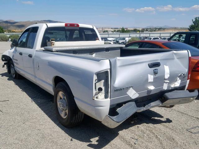 3D7KA28653G719566 - 2003 DODGE RAM 2500 S WHITE photo 3